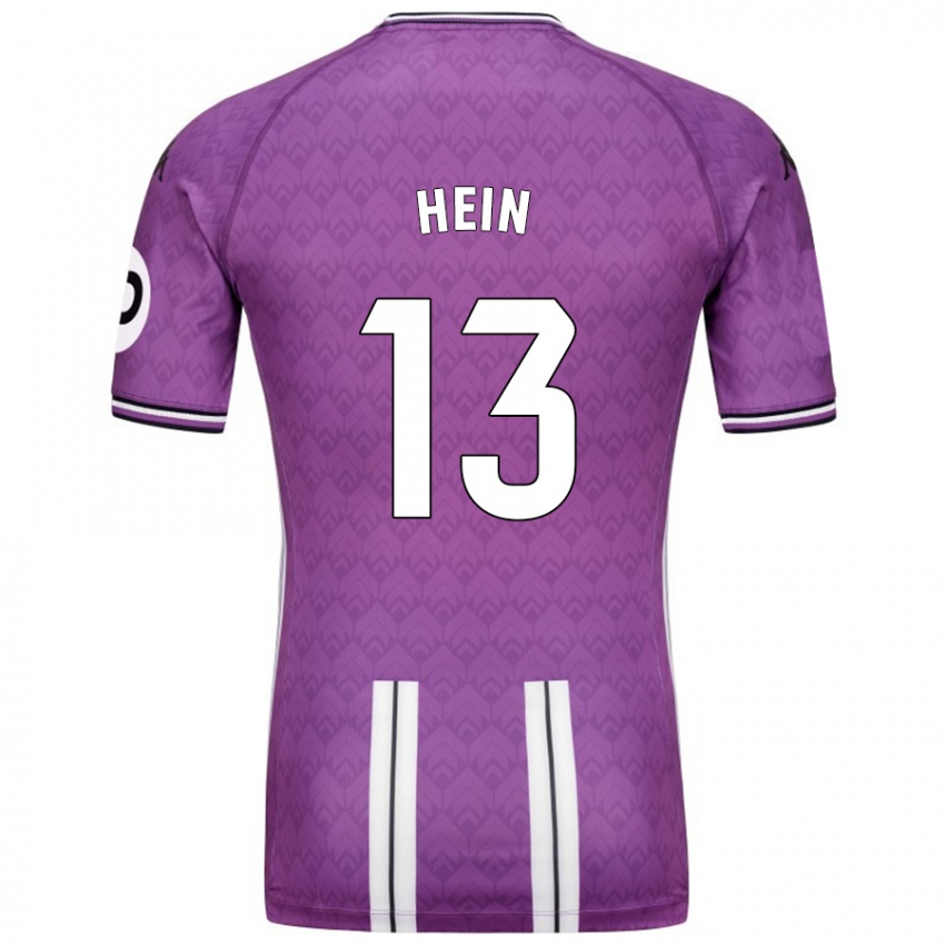 Donna Maglia Karl Hein #13 Viola Bianco Kit Gara Home 2024/25 Maglietta