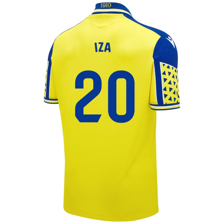 Donna Maglia Iza Carcelén #20 Giallo Blu Kit Gara Home 2024/25 Maglietta