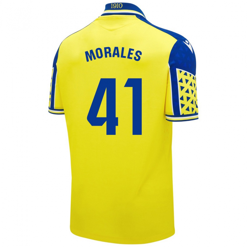 Donna Maglia Luis Morales #41 Giallo Blu Kit Gara Home 2024/25 Maglietta