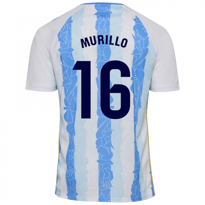 Donna Maglia Diego Murillo #16 Bianco Blu Kit Gara Home 2024/25 Maglietta