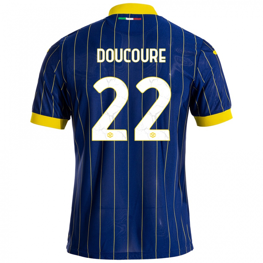 Donna Maglia Mamedi Doucouré #22 Blu Giallo Kit Gara Home 2024/25 Maglietta