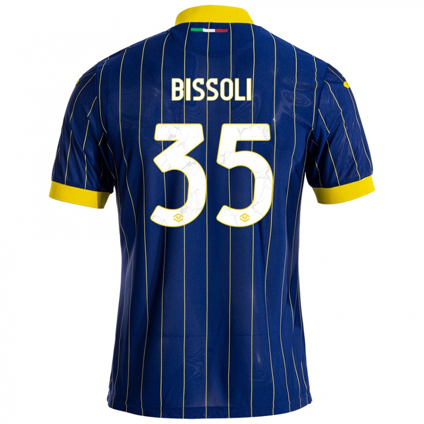 Donna Maglia Noemí Bissoli #35 Blu Giallo Kit Gara Home 2024/25 Maglietta