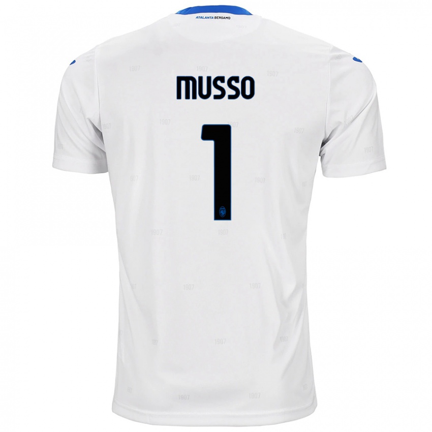 Donna Maglia Juan Musso #1 Bianco Kit Gara Away 2024/25 Maglietta