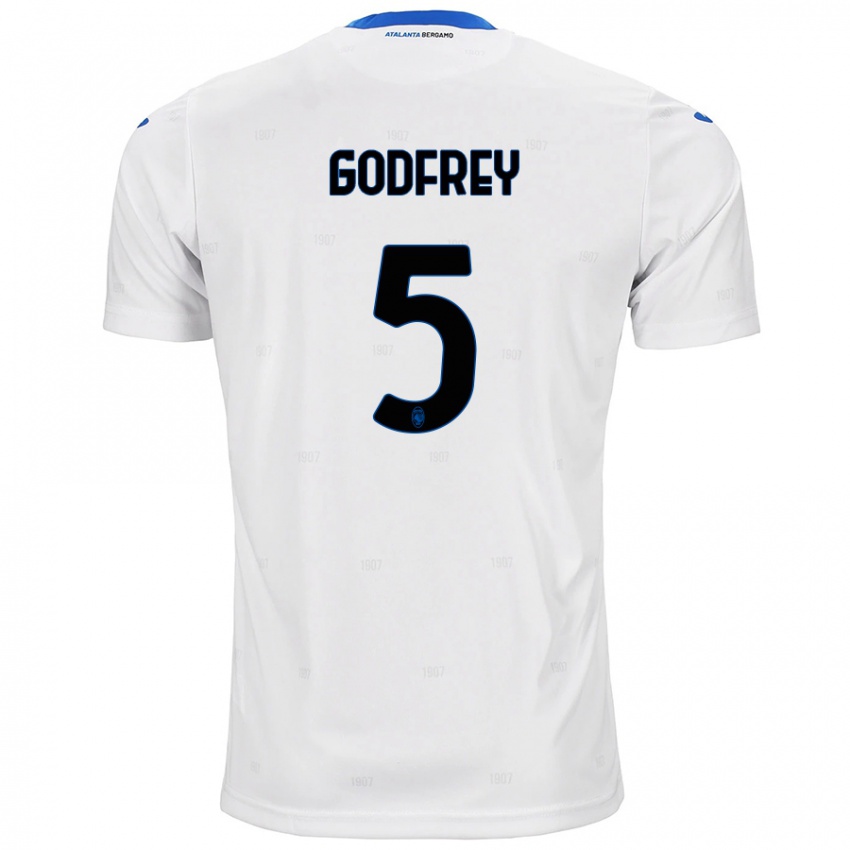 Donna Maglia Ben Godfrey #5 Bianco Kit Gara Away 2024/25 Maglietta