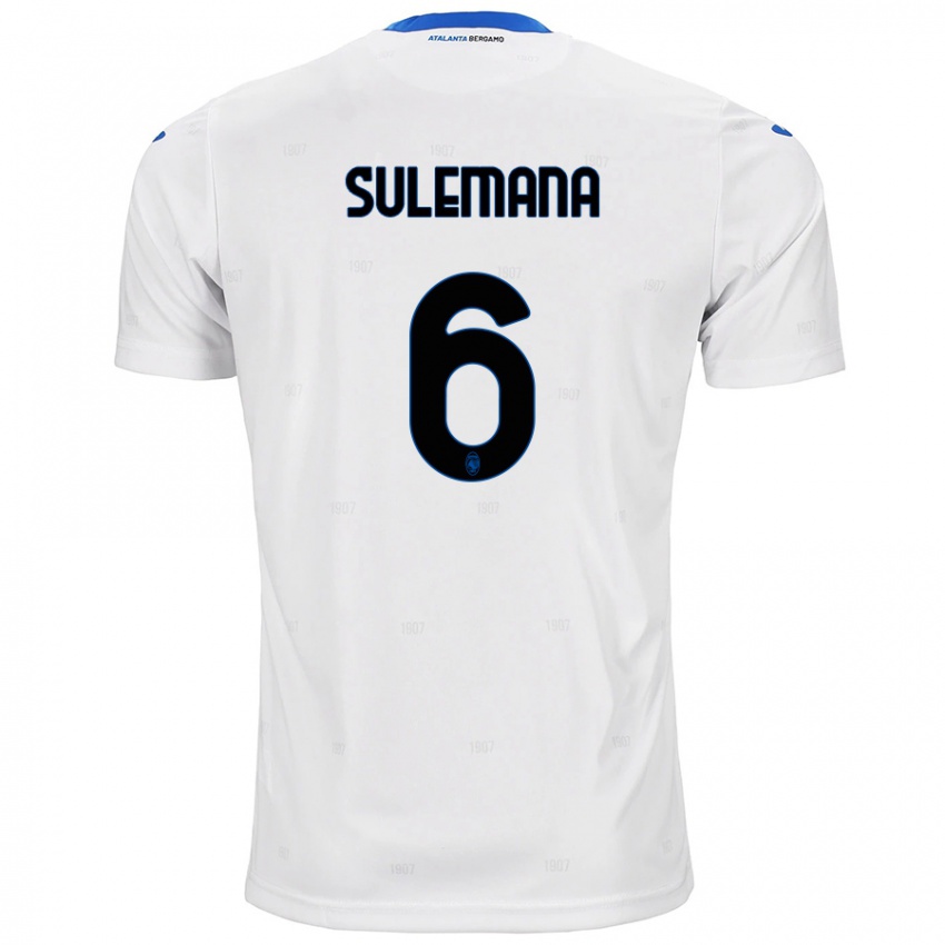 Donna Maglia Ibrahim Sulemana #6 Bianco Kit Gara Away 2024/25 Maglietta