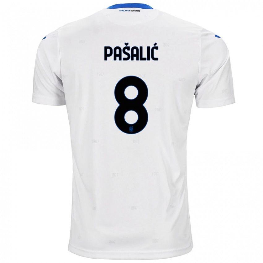 Donna Maglia Mario Pasalic #8 Bianco Kit Gara Away 2024/25 Maglietta