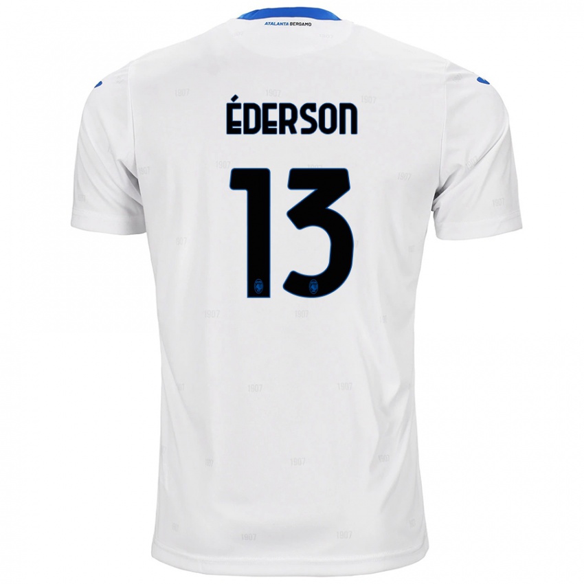 Donna Maglia Ederson #13 Bianco Kit Gara Away 2024/25 Maglietta