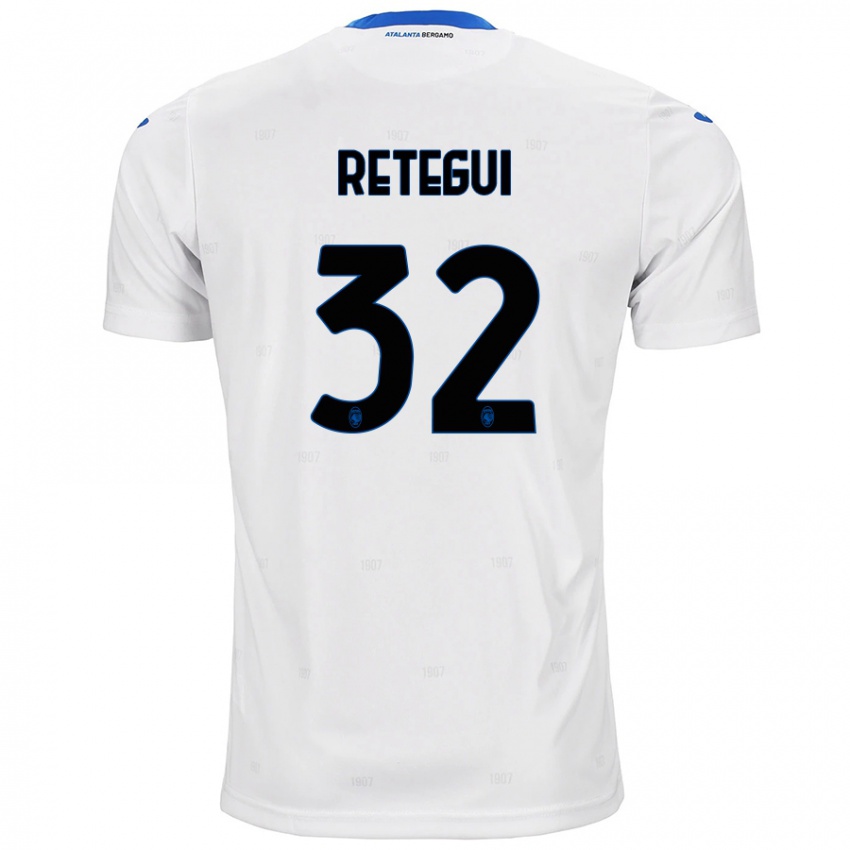 Donna Maglia Mateo Retegui #32 Bianco Kit Gara Away 2024/25 Maglietta