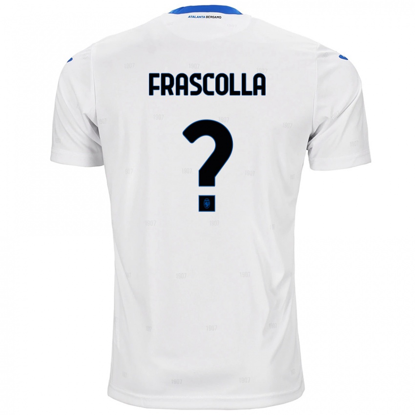 Donna Maglia Andrea Frascolla #0 Bianco Kit Gara Away 2024/25 Maglietta