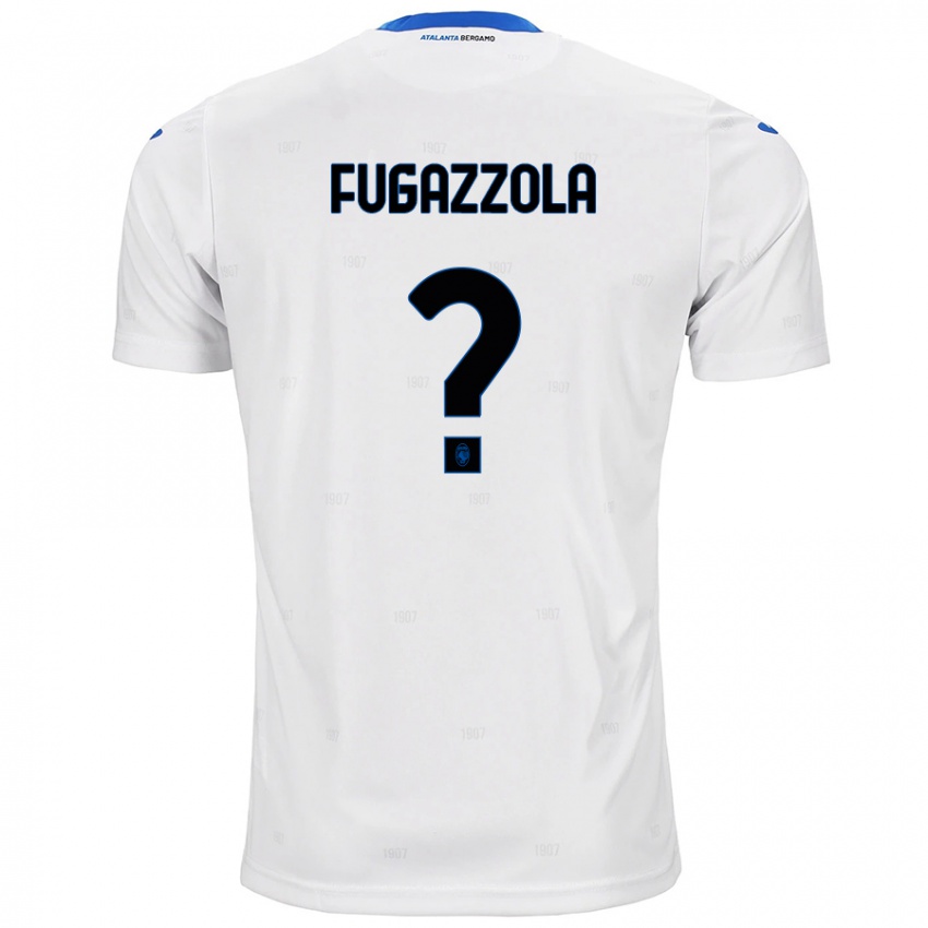 Donna Maglia Marcello Fugazzola #0 Bianco Kit Gara Away 2024/25 Maglietta