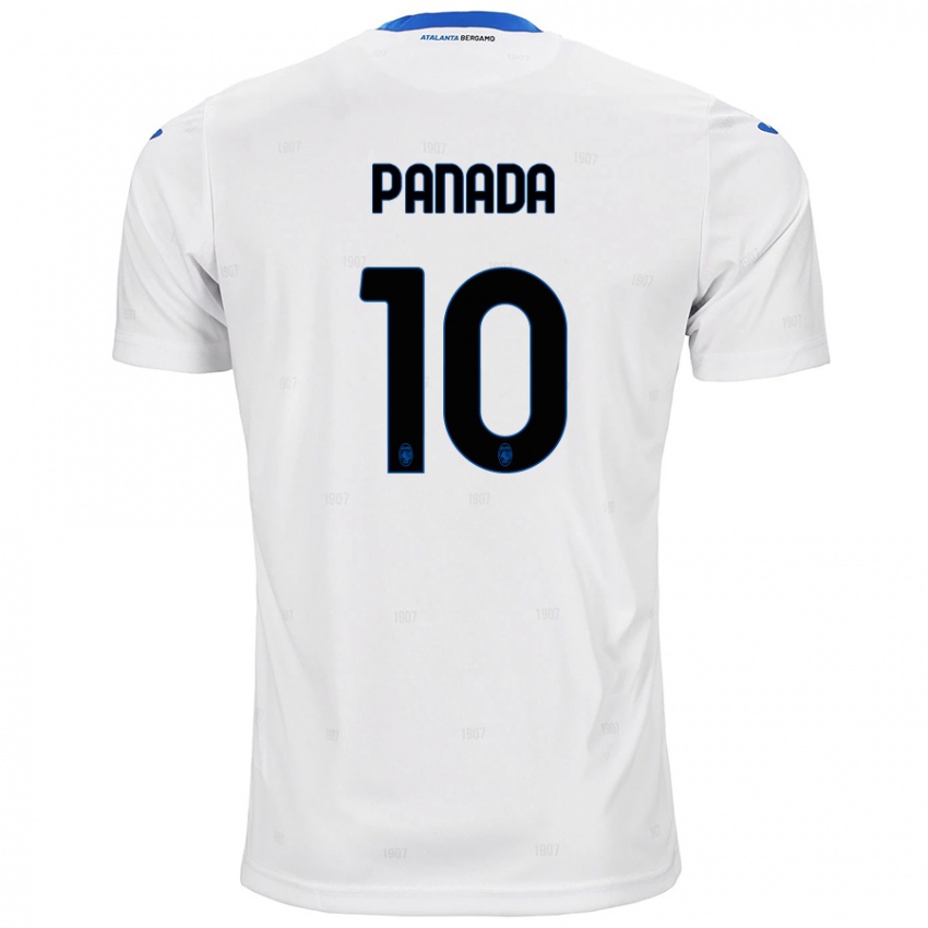 Donna Maglia Simone Panada #10 Bianco Kit Gara Away 2024/25 Maglietta