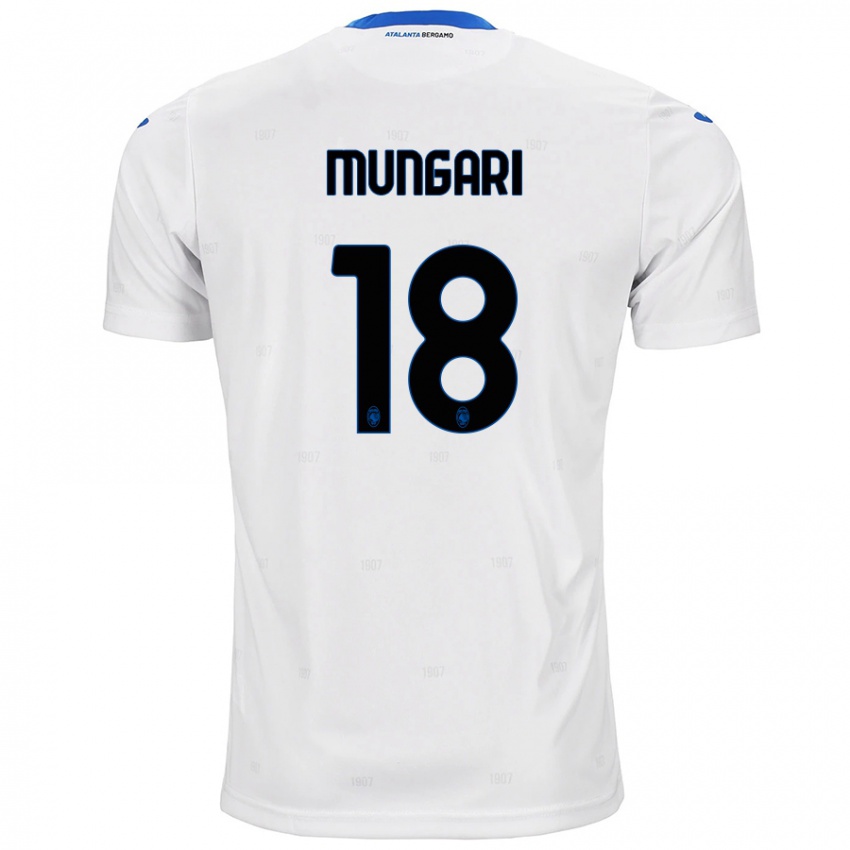 Donna Maglia Giuseppe Mungari #18 Bianco Kit Gara Away 2024/25 Maglietta