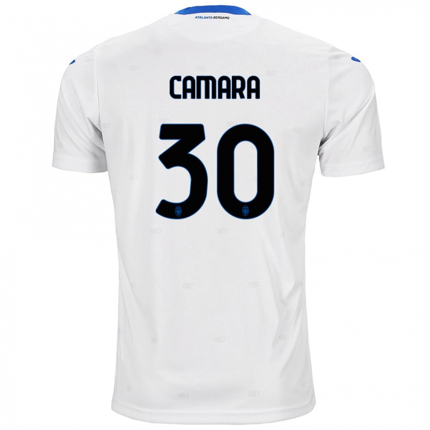 Donna Maglia Henry Camara #30 Bianco Kit Gara Away 2024/25 Maglietta