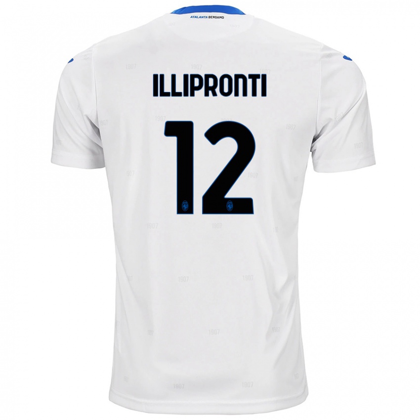 Donna Maglia Filippo Illipronti #12 Bianco Kit Gara Away 2024/25 Maglietta