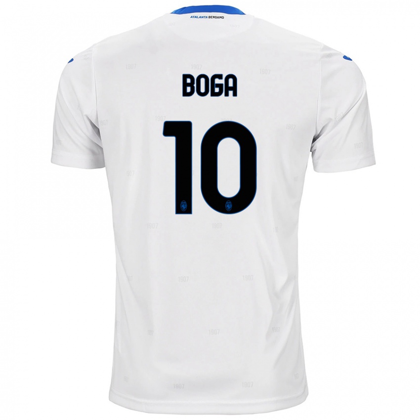 Donna Maglia Jeremie Boga #10 Bianco Kit Gara Away 2024/25 Maglietta