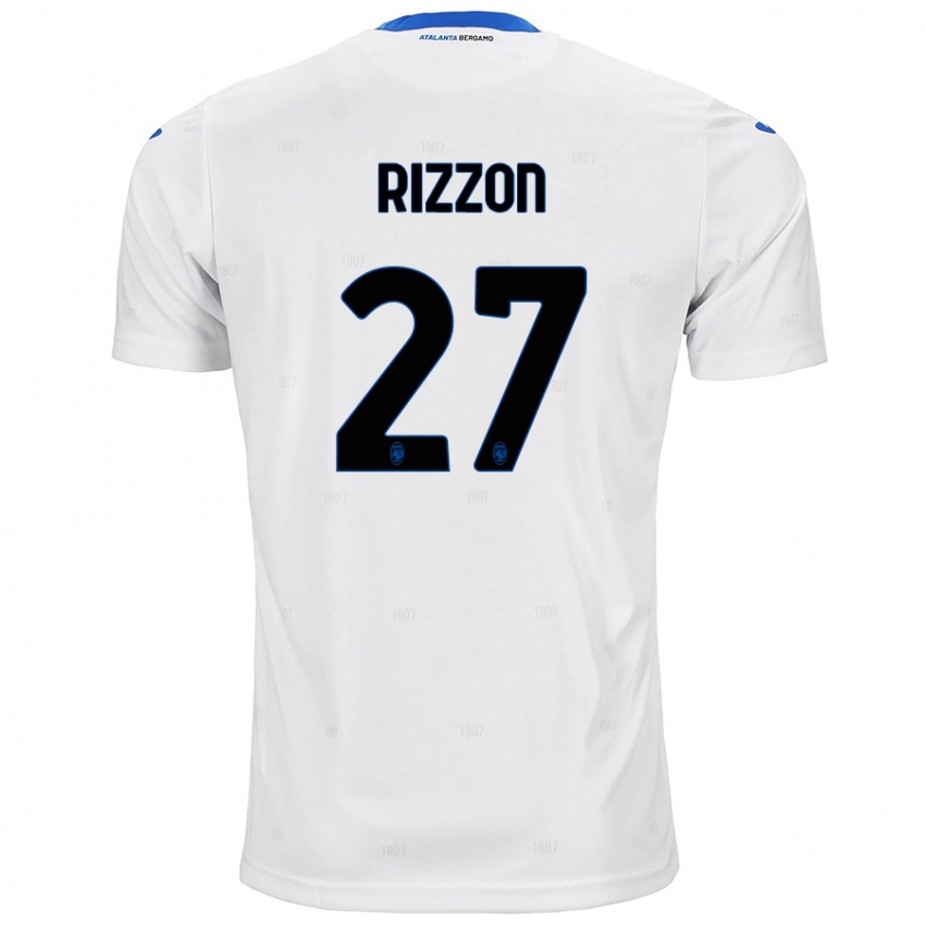 Donna Maglia Giulia Rizzon #27 Bianco Kit Gara Away 2024/25 Maglietta