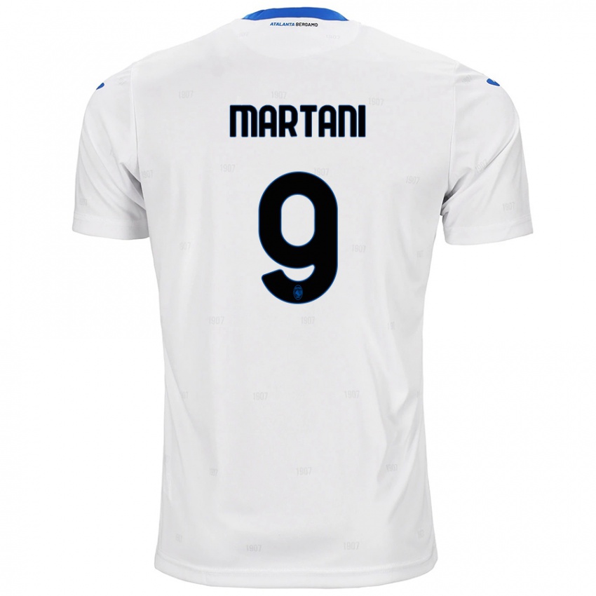 Donna Maglia Alice Martani #9 Bianco Kit Gara Away 2024/25 Maglietta