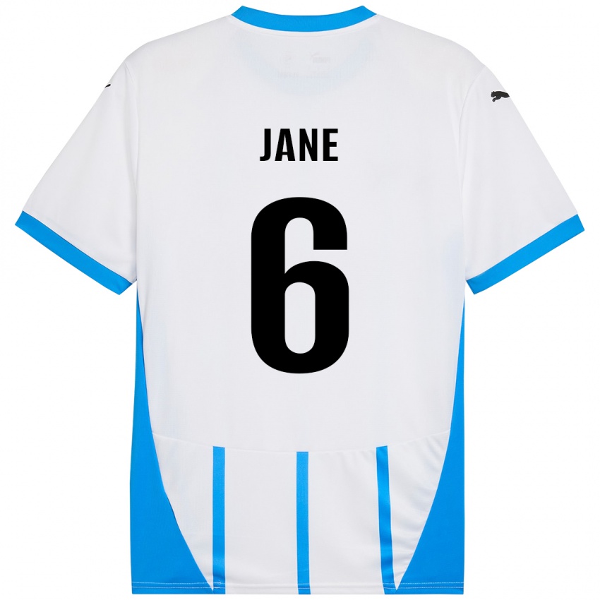 Donna Maglia Refiloe Jane #6 Bianco Blu Kit Gara Away 2024/25 Maglietta