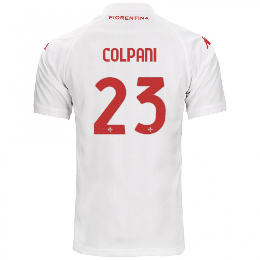 Donna Maglia Andrea Colpani #23 Bianco Kit Gara Away 2024/25 Maglietta