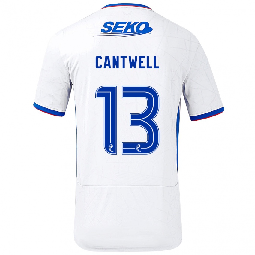 Donna Maglia Todd Cantwell #13 Bianco Blu Kit Gara Away 2024/25 Maglietta