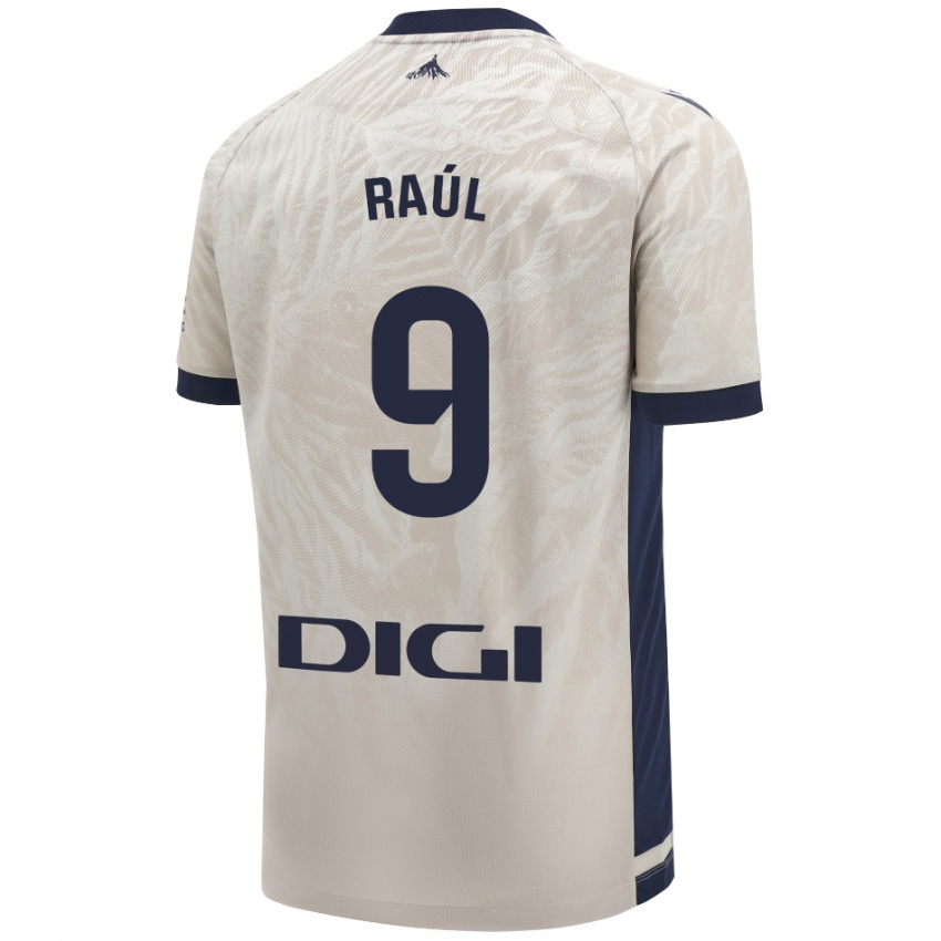 Donna Maglia Raúl García #9 Grigio Chiaro Kit Gara Away 2024/25 Maglietta