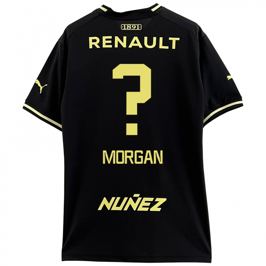 Donna Maglia Kevin Morgan #0 Nero Giallo Kit Gara Away 2024/25 Maglietta