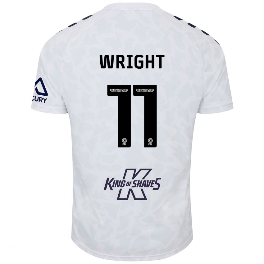 Donna Maglia Haji Wright #11 Bianco Kit Gara Away 2024/25 Maglietta