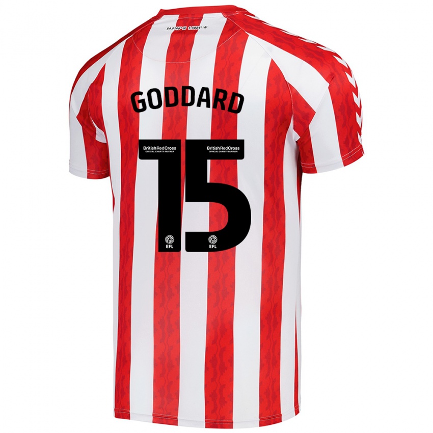 Bambino Maglia Amy Goddard #15 Rosso Bianco Kit Gara Home 2024/25 Maglietta