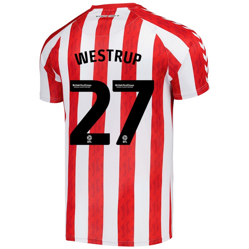 Bambino Maglia Brianna Westrup #27 Rosso Bianco Kit Gara Home 2024/25 Maglietta