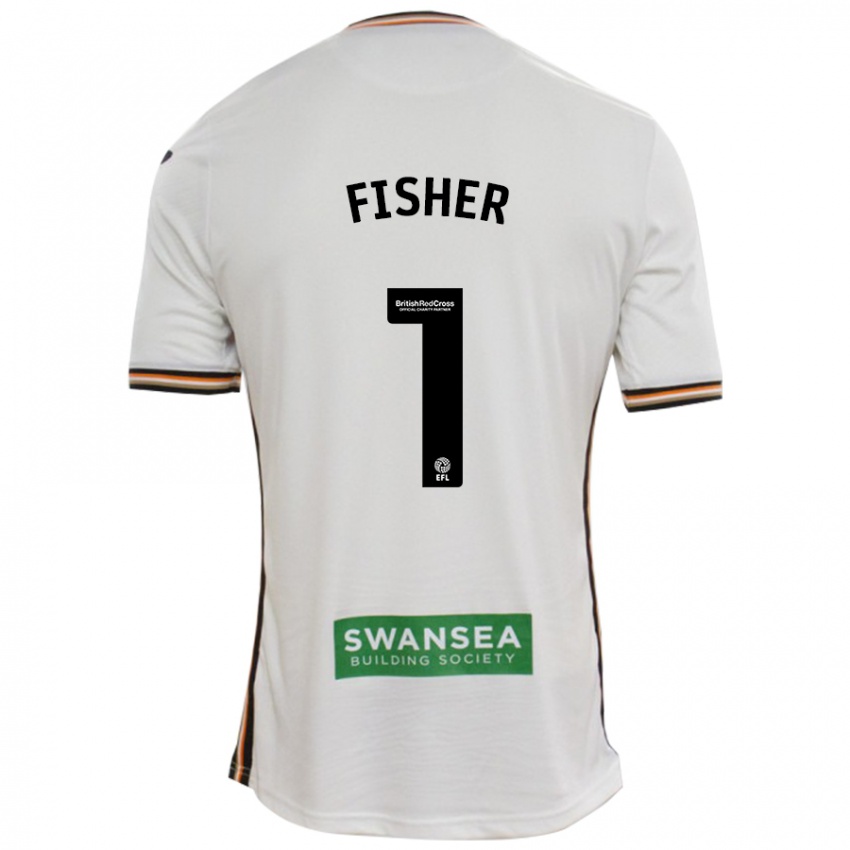 Bambino Maglia Andy Fisher #1 Bianco Kit Gara Home 2024/25 Maglietta