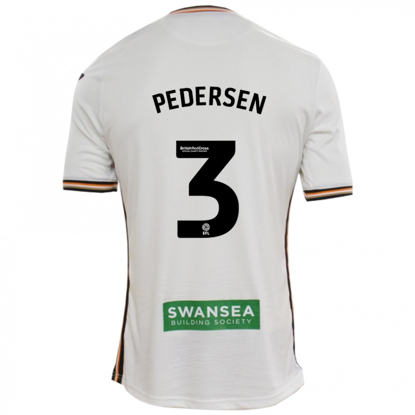 Bambino Maglia Kristian Pedersen #3 Bianco Kit Gara Home 2024/25 Maglietta