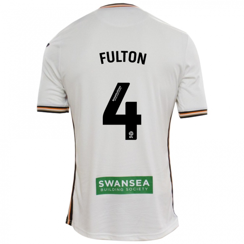 Bambino Maglia Jay Fulton #4 Bianco Kit Gara Home 2024/25 Maglietta