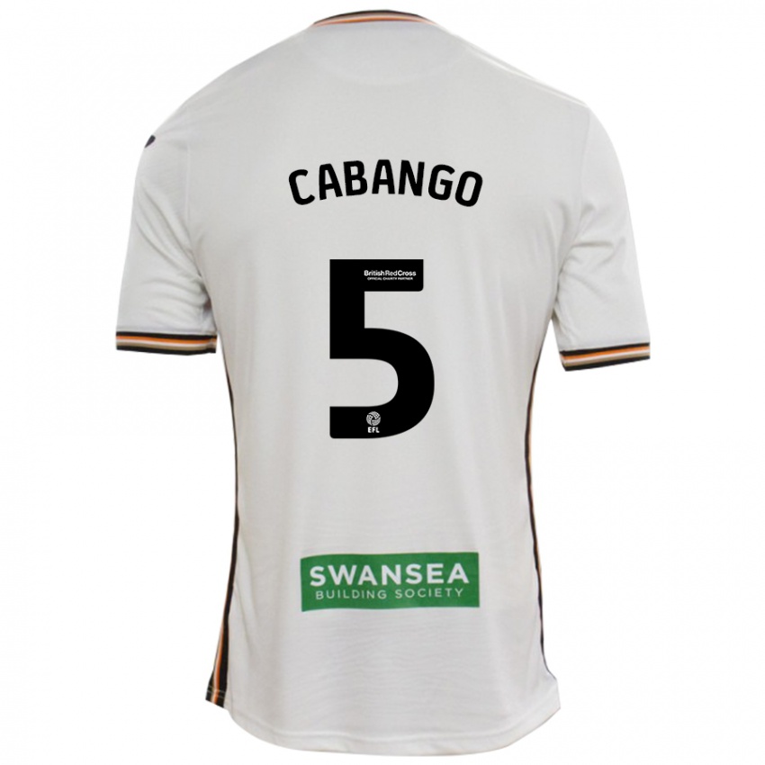 Bambino Maglia Ben Cabango #5 Bianco Kit Gara Home 2024/25 Maglietta