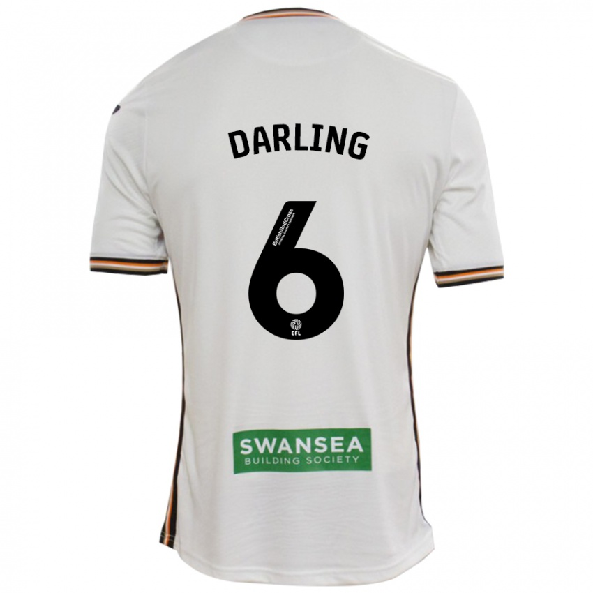 Bambino Maglia Harry Darling #6 Bianco Kit Gara Home 2024/25 Maglietta