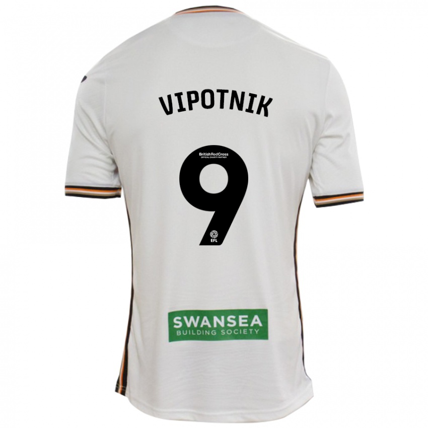 Bambino Maglia Zan Vipotnik #9 Bianco Kit Gara Home 2024/25 Maglietta