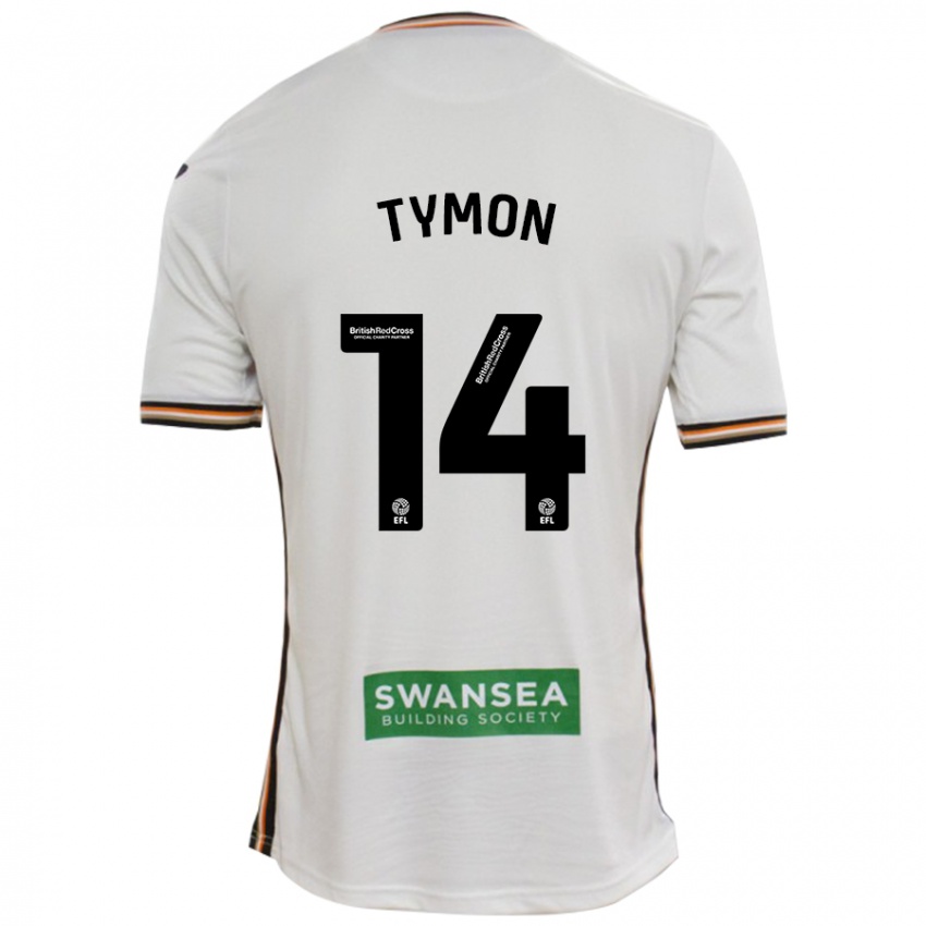 Bambino Maglia Josh Tymon #14 Bianco Kit Gara Home 2024/25 Maglietta