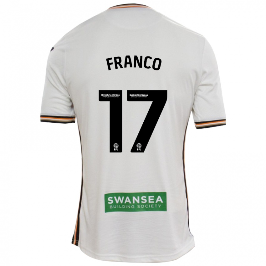 Bambino Maglia Gonçalo Franco #17 Bianco Kit Gara Home 2024/25 Maglietta