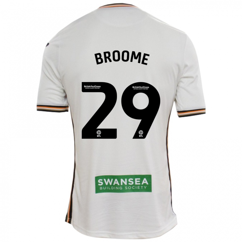 Bambino Maglia Nathan Broome #29 Bianco Kit Gara Home 2024/25 Maglietta