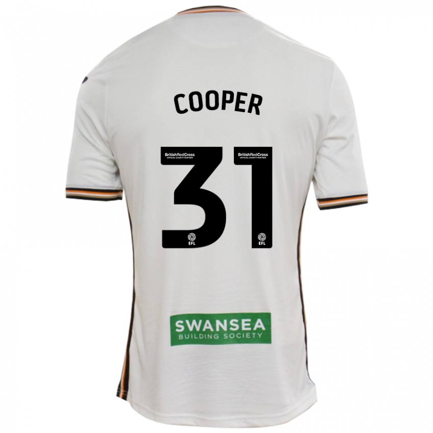 Bambino Maglia Oliver Cooper #31 Bianco Kit Gara Home 2024/25 Maglietta