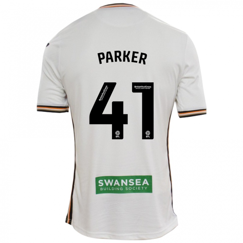 Bambino Maglia Sam Parker #41 Bianco Kit Gara Home 2024/25 Maglietta