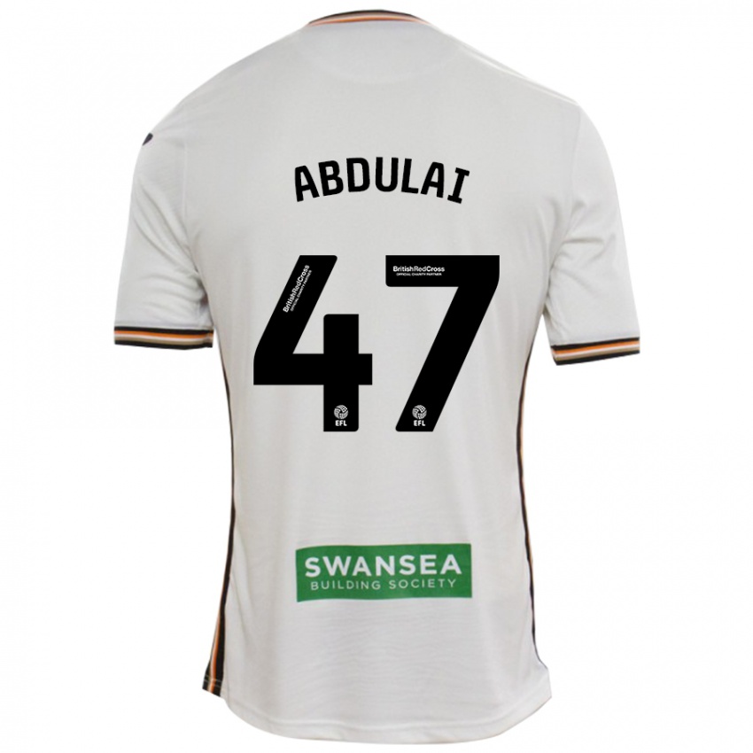 Bambino Maglia Azeem Abdulai #47 Bianco Kit Gara Home 2024/25 Maglietta