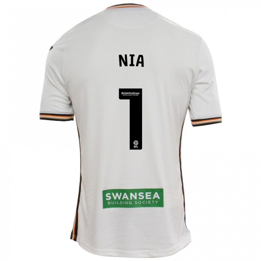 Bambino Maglia Ffion Rees Nia #1 Bianco Kit Gara Home 2024/25 Maglietta