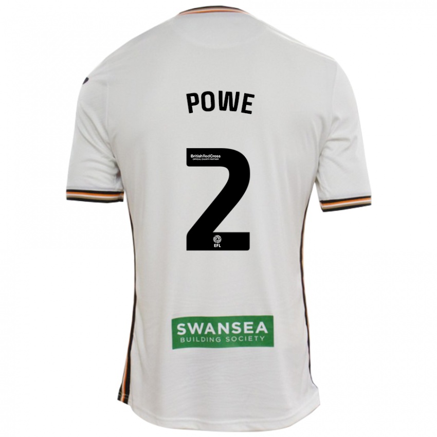 Bambino Maglia Alicia Powe #2 Bianco Kit Gara Home 2024/25 Maglietta