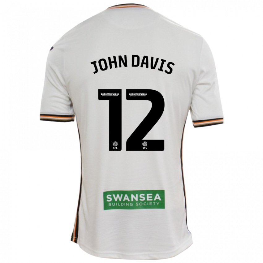 Bambino Maglia Stacey John-Davis #12 Bianco Kit Gara Home 2024/25 Maglietta