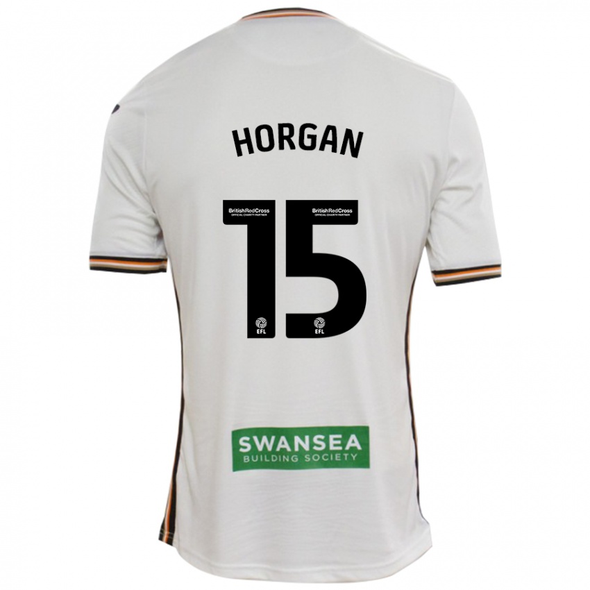 Bambino Maglia Gwenan Horgan #15 Bianco Kit Gara Home 2024/25 Maglietta