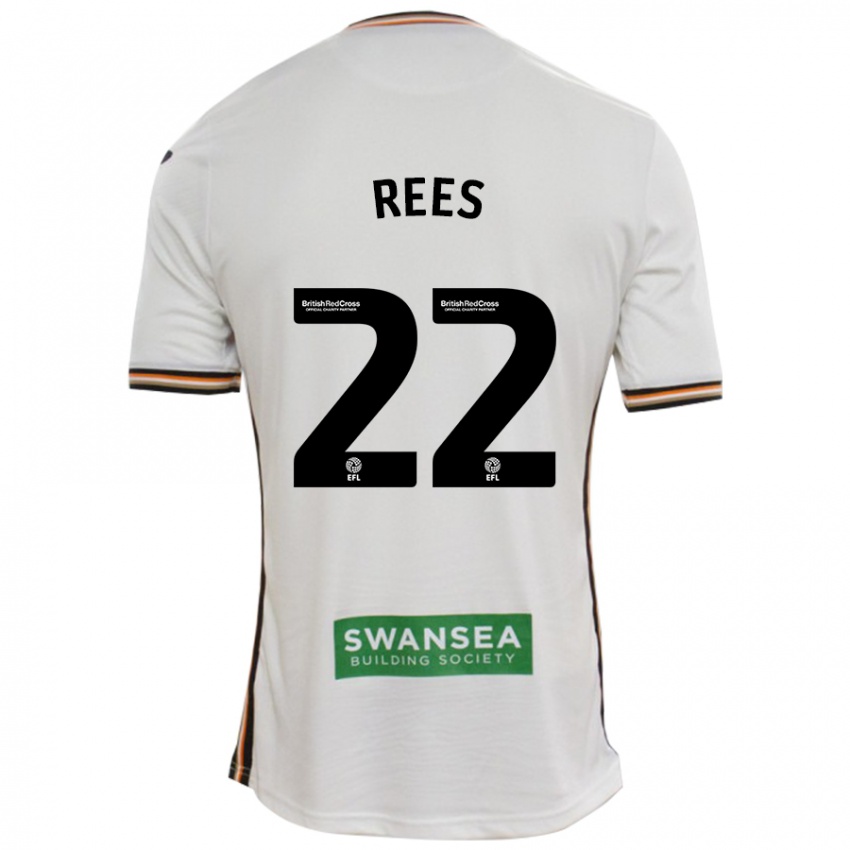 Bambino Maglia Nia Rees #22 Bianco Kit Gara Home 2024/25 Maglietta