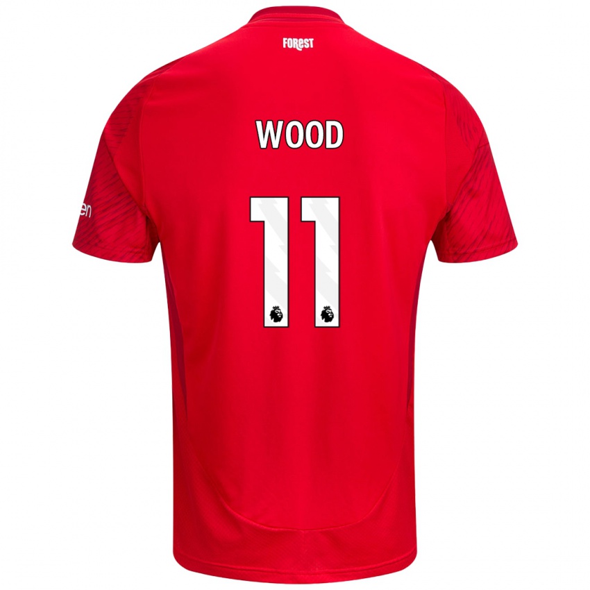 Bambino Maglia Chris Wood #11 Rosso Bianco Kit Gara Home 2024/25 Maglietta