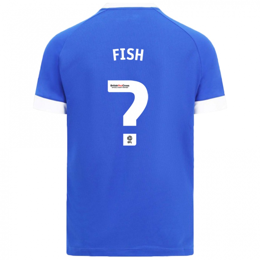 Bambino Maglia Will Fish #0 Azzurro Kit Gara Home 2024/25 Maglietta