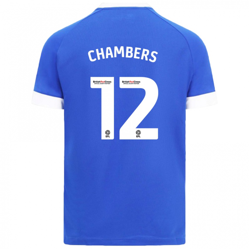 Bambino Maglia Calum Chambers #12 Azzurro Kit Gara Home 2024/25 Maglietta