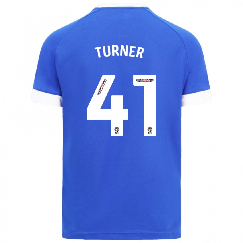 Bambino Maglia Matthew Turner #41 Azzurro Kit Gara Home 2024/25 Maglietta